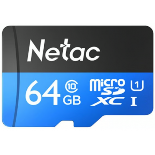 Netac P500 Extreme Pro MicroSDXC 64GB V30/A1/C10 up to 100MB/s, retail pack with SD Adapter